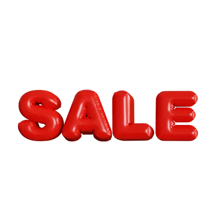 Sale Balloons  3D Icon