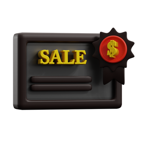 Sale Banner  3D Icon