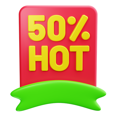 Sale Banner  3D Icon