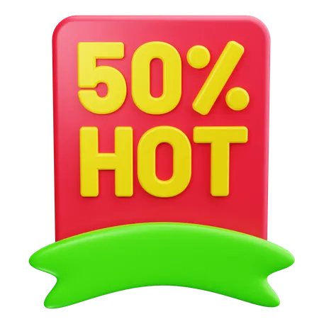 Sale Banner  3D Icon