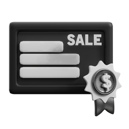 Sale Banner  3D Icon