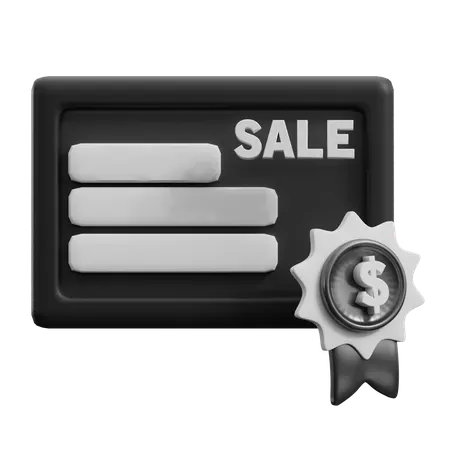 Sale Banner  3D Icon