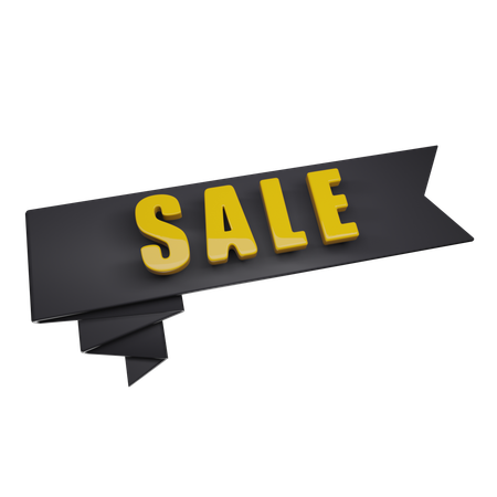 Sale Banner  3D Icon