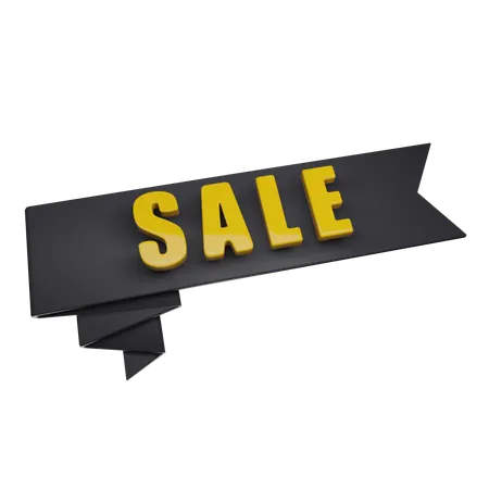 Sale Banner  3D Icon