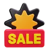 Sale Banner with Stars