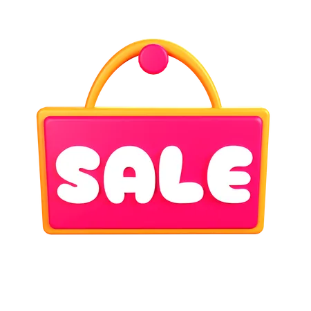 Sale Board  3D Icon