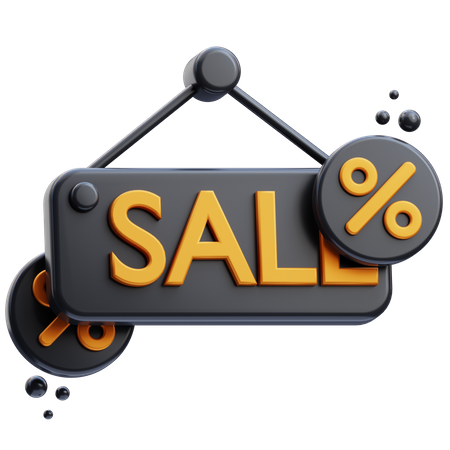 Sale Board  3D Icon