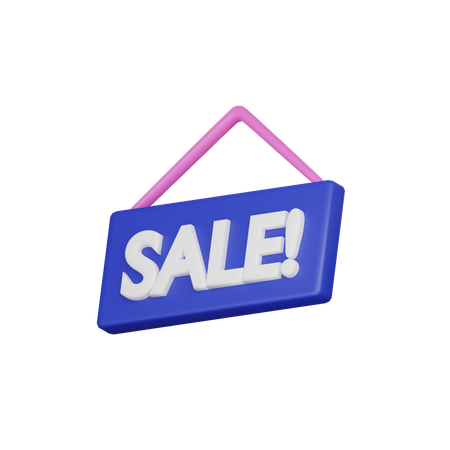 Sale Board  3D Icon