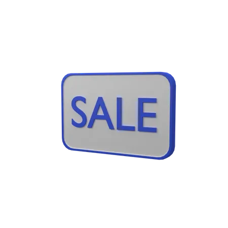 Sale Board  3D Icon