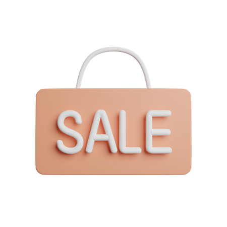 Sale Board  3D Icon