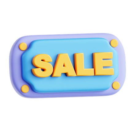 Sale Board  3D Icon