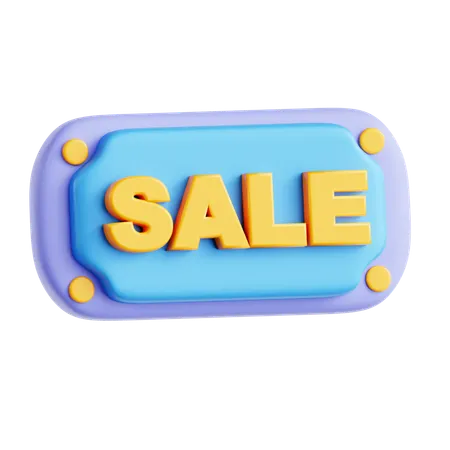 Sale Board  3D Icon