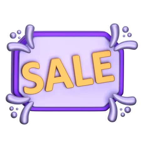 Sale Board  3D Icon