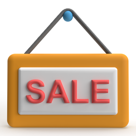 Sale Board  3D Icon