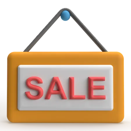 Sale Board  3D Icon