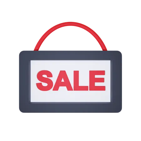 Sale Board  3D Icon