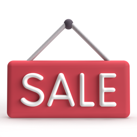 Sale Board  3D Icon