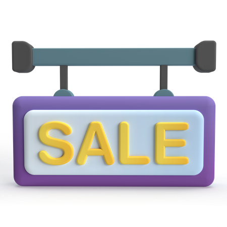 Sale Board  3D Icon