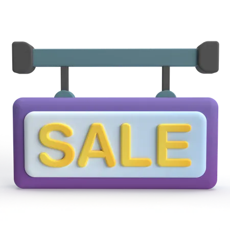 Sale Board  3D Icon