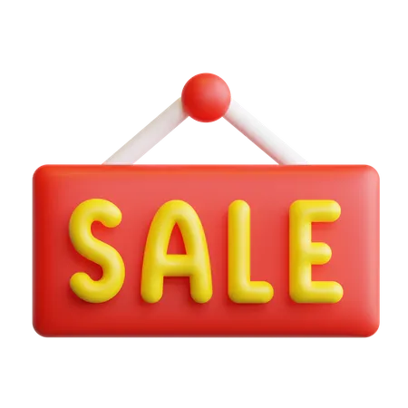 Sale Board  3D Icon