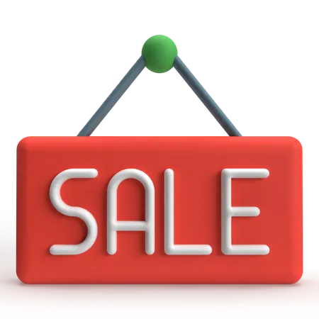 Sale Board  3D Icon