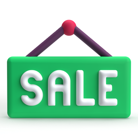 Sale Board  3D Icon