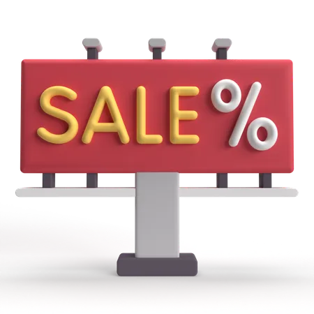 Sale Board  3D Icon