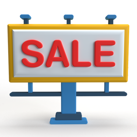 Sale Board  3D Icon