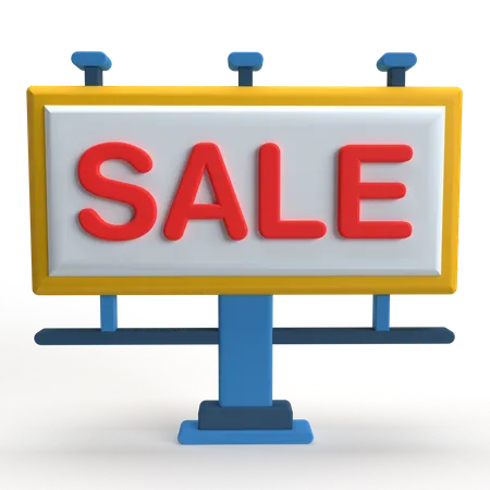 Sale Board  3D Icon