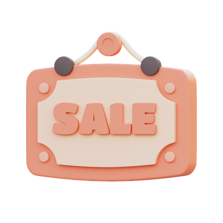 Sale Board  3D Icon