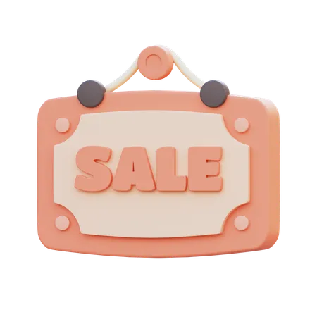 Sale Board  3D Icon