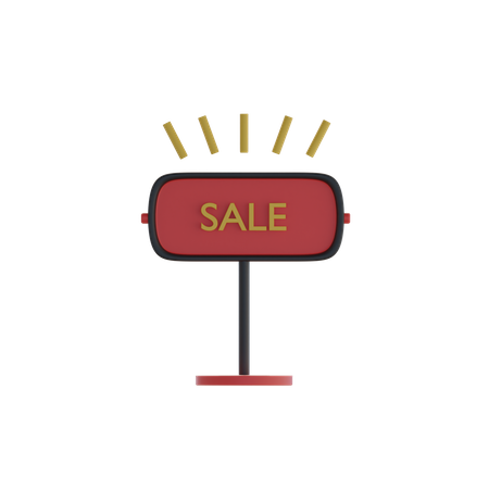 Sale Board  3D Icon