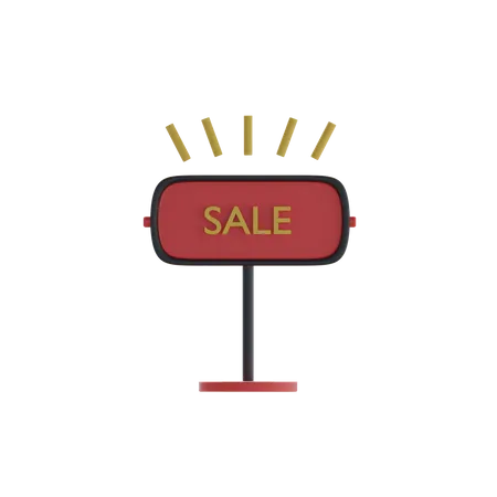 Sale Board  3D Icon