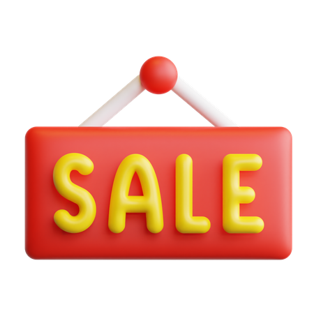 Sale Board  3D Icon