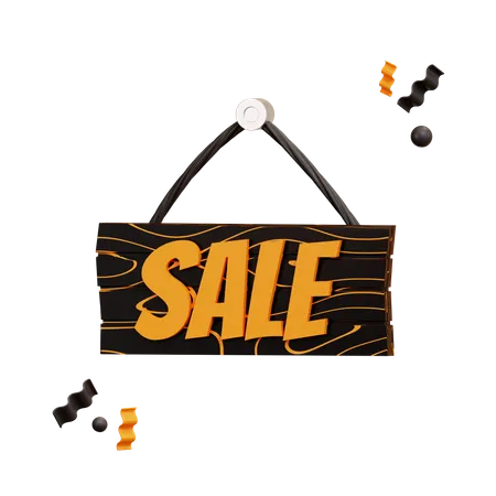 Sale Board  3D Illustration