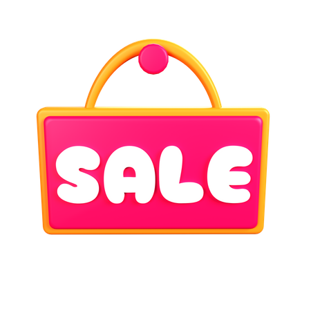 Sale Board  3D Icon