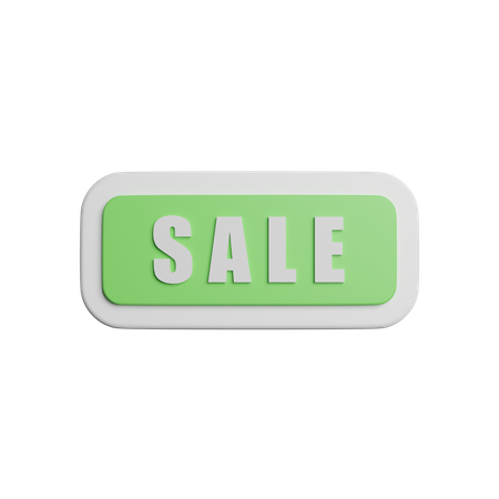 Sale Button 3D Icon
