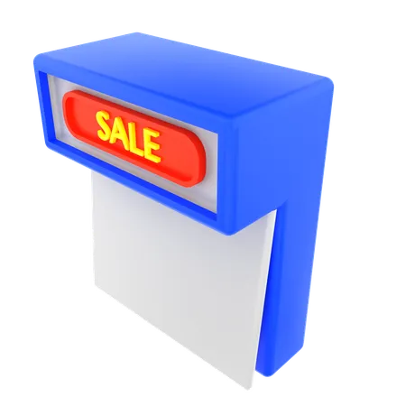 Sale calendar  3D Icon