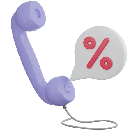 Sale Call  3D Icon