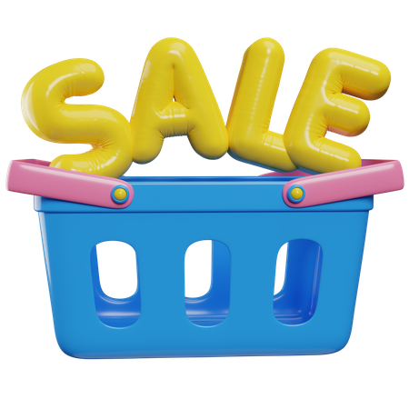 Sale Cart  3D Icon