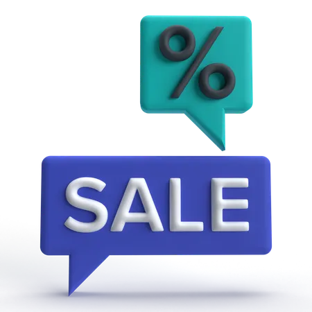 Discussion de vente  3D Icon