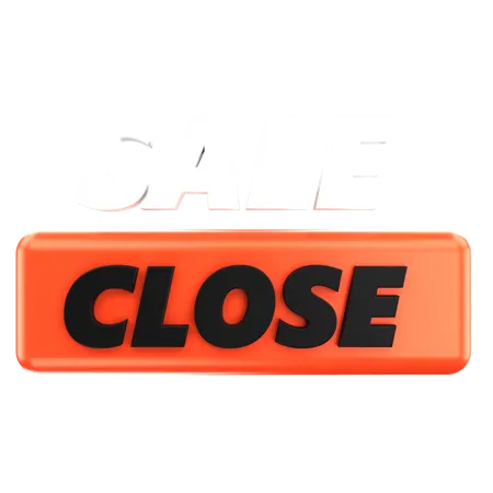 Sale Close  3D Icon