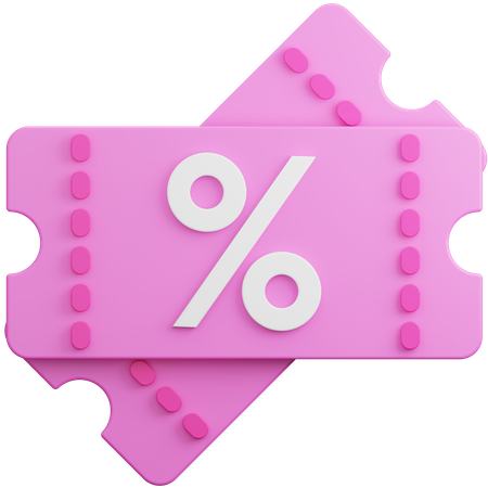 Sale Coupon  3D Icon