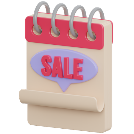 Sale Date  3D Icon