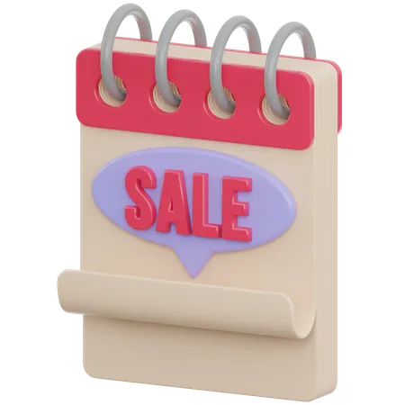 Sale Date  3D Icon