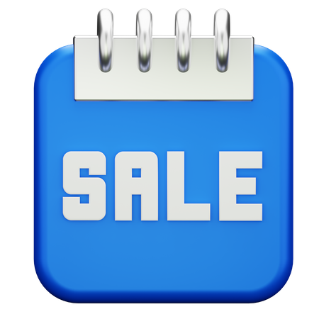 Sale Date  3D Icon