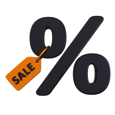 Sale Discount Tag  3D Icon
