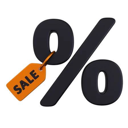 Sale Discount Tag  3D Icon