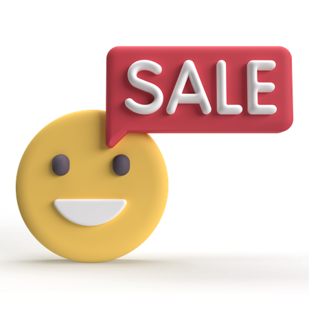 Sale Emoji  3D Icon