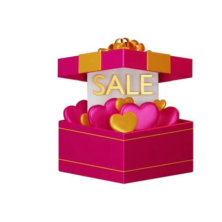 Sale Giftbox  3D Illustration